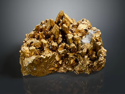 Natural Gold Ore Raw Material for Unique Jewelry Design Inspiration 3d model