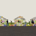 Food Festival Booth Tents in Standard Size 3m by 3m and 2m by 2m Design