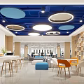 Office Tea Room Rest Area Leisure Area Rest Table and Chair Rest Sofa 3d model