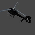 Airbus Black Modern Helicopter With Rotors Cabin And Streamlined Fuselage Design