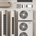 Different Types of Cooling Air Conditioners and Fans Featuring Wall Mounted Tower and Cabinet Models