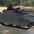 Military Armored Tracked Utility Vehicle With Turret Weapon And Reinforced Armor Plating