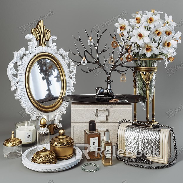 Light Luxury Simple European Dressing Table Decoration Combination model