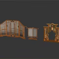 Traditional Carved Wooden Screens And Decorative Furniture For Home