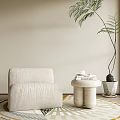 Modern single sofa 3d model