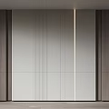 Modern Interior Wall Design With Wooden Panels White Textured Panels And Recessed Lighting