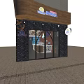 Restaurant Interior With Brick Wall Wooden Counter Stools And Nautical Decor