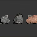 Collection Of Natural Raw Stones With Various Colors And Irregular Shapes