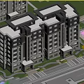Modern Residential Building With Contemporary Facade Large Windows And Landscaped Gardens