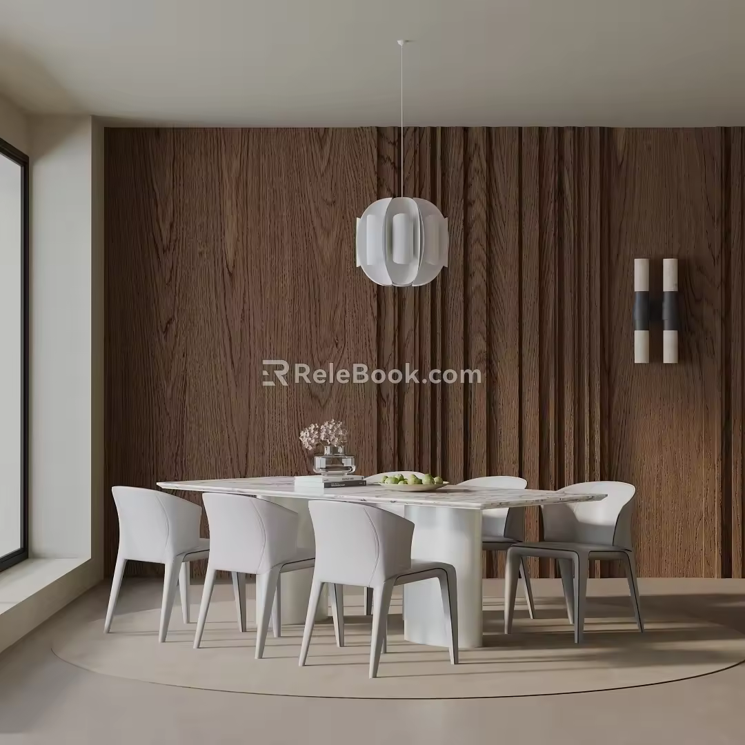 Modern dining table 3d model