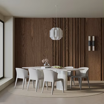 Modern dining table 3d model