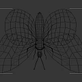 Flying Butterfly With Orange Wings Black Edges And White Spots On Brown Background