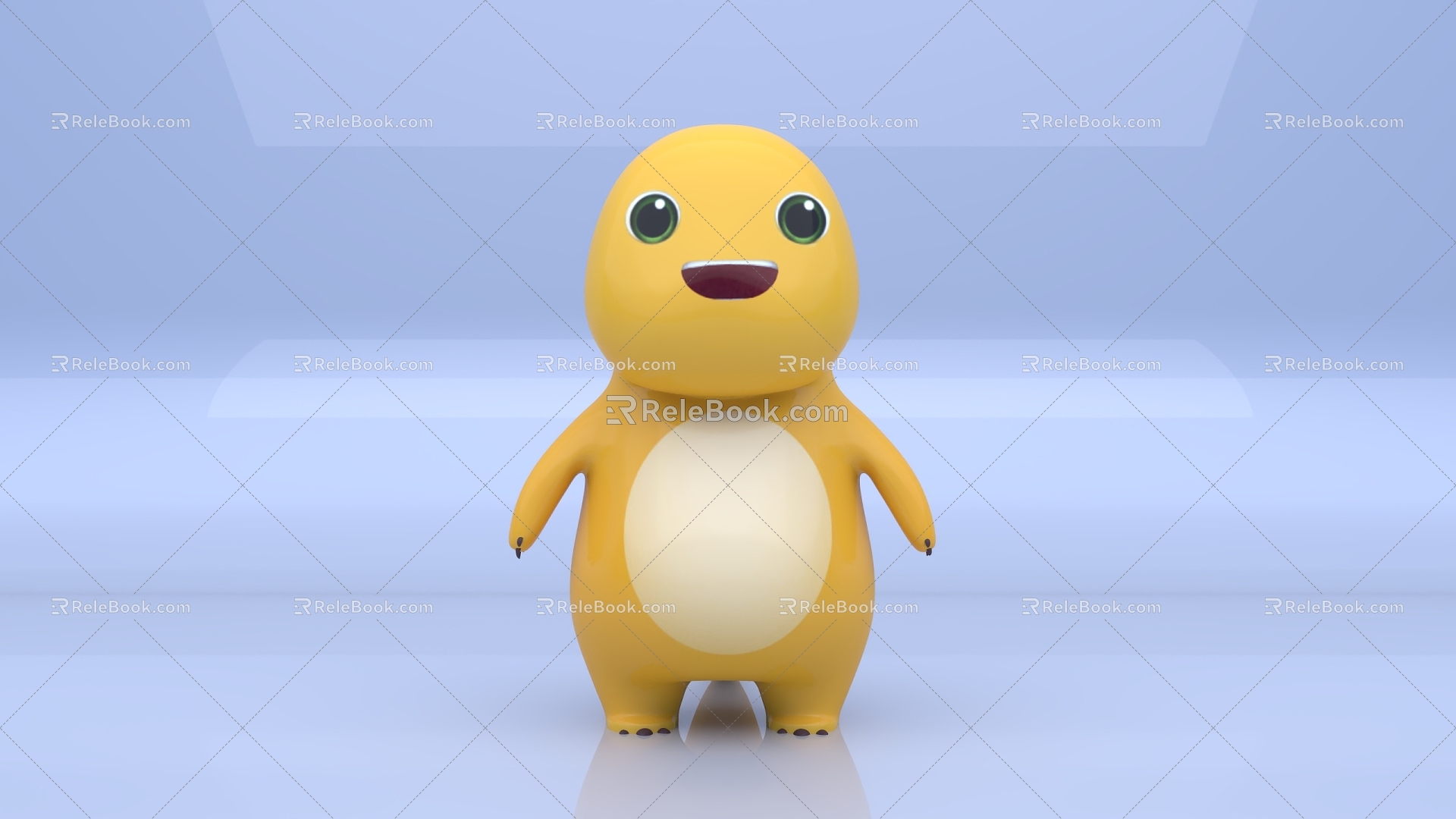 Milk Dragon Toy Cartoon 3d model