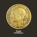 Franc coin coin gold coin currency 3d model