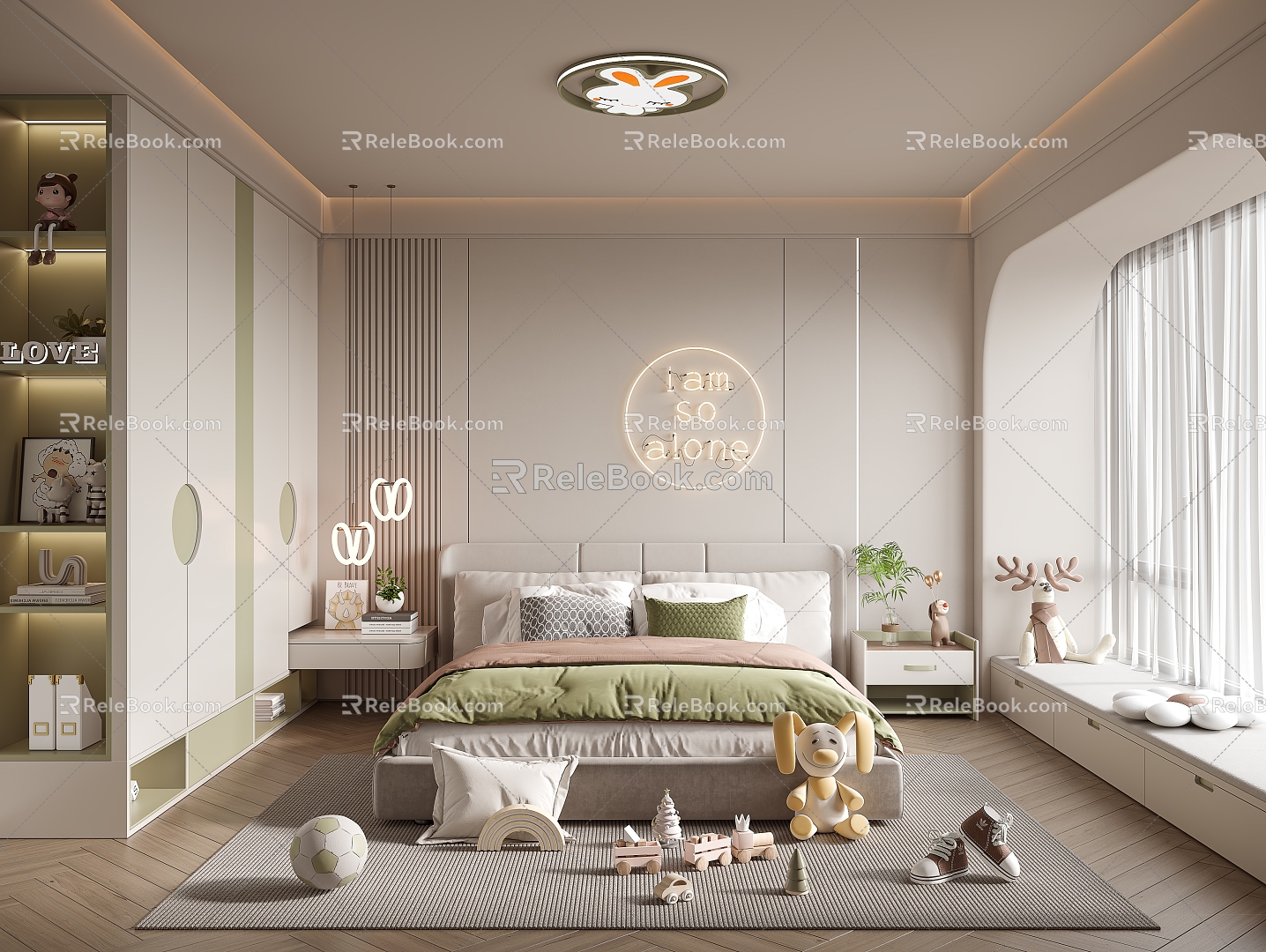 Girls Children's Room 3d model