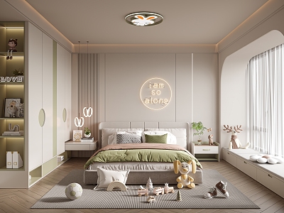 Girls Children's Room 3d model