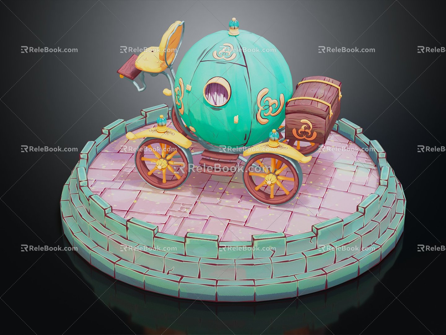 Modern flying machine cartoon flying machine cartoon spaceship cartoon plane 3d model