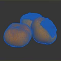Persimmon Sketches Fruit Items 3d model