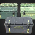 Advanced Weapon System Storage Cases for Army in Green and Gray Military Containers