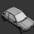 white car 3d model