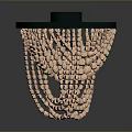 Pink Beaded Hat With Black Base And Intricate Woven Design For Fashion
