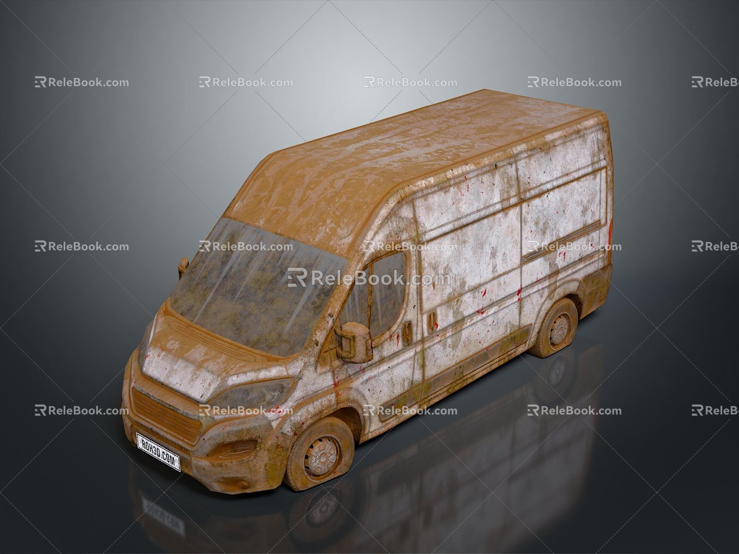 Scrap car Scrap car Scrap car Realistic 3d model