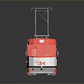 minibus minivan driverless bus school bus van box car 3d model