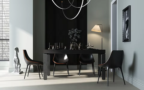 Restaurant Dining Table and Chair Combination Dining Table and Chair Dining Table and Chair 3d model