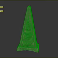 Wooden Pyramid Shaped Sculpture With Drawer Design And Intricate Carvings