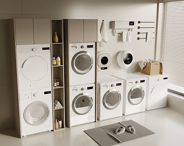 wall-hanging washer dryer 3d model