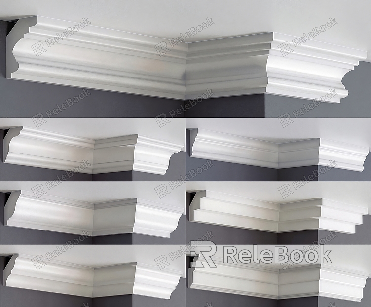 European-style plaster cornice model