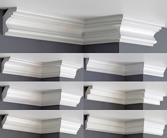 European-style plaster cornice 3d model