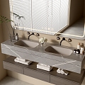 Modern Bathroom Cabinet Bathroom Basin Bathroom Ornaments 3d model