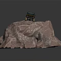 Vintage Pickup Truck on Rocky Terrain with Roof Lights and Off Road Tires