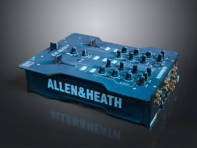 Allen Heath Commercial Professional Audio Mixing Console With Multiple Knobs And Ports 3d model