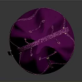 Purple Satin Drawstring Bag For Daily Life Essentials With Elegant Design