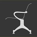 Modern Metal Public Chair With Three Seat Hollow Backrest And Armrests For Public Area Seating