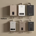 Pollform Modern Wall Mounted Water Heaters In Various Colors For Home Use 3d model