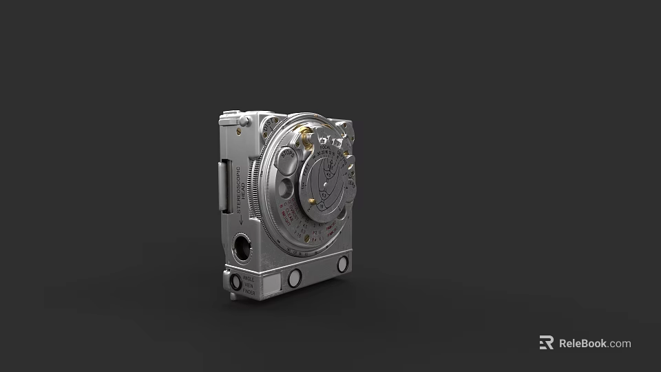 Industrial Grade Metallic Commercial Equipment With Precision Dials And Mounting Holes 3d model 