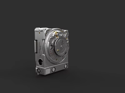 Industrial Grade Metallic Commercial Equipment With Precision Dials And Mounting Holes 3d model