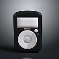 Memorex Black MP3 Player With White Screen And Round Control Button 3d model