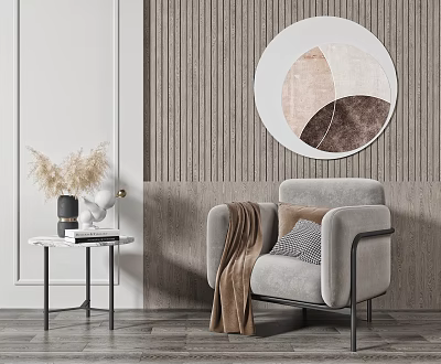 Modern Single Sofa Single Sofa Side Combination 3d model