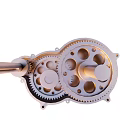 Mechanical Gear Components With Interlocking Metal Teeth And Precision Design