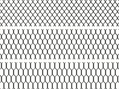 Architectural Mesh Components With Various Patterned Grid Structures And Different Designs 3d model