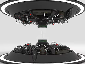 Modern Energy Tank Science Fiction Energy Tank 3d model