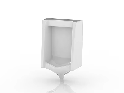 Modern White Ceramic Urinal Design For Bathroom With Sleek Smooth Surface And Simple Style 3d model
