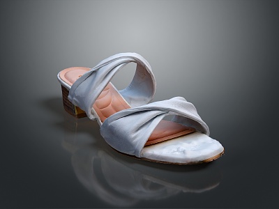 Sandals Peep Toe Shoes 3d model