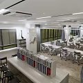 Modern Meeting Room Interior Design With Long Table Chairs And Wall