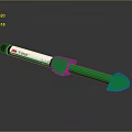 Medical Device 3M Fluker Green Syringe With Ergonomic Plunger And Barrel Design