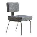 Modern Dining Chairs With Upholstered Seat And Metal Legs In Multiple Colors